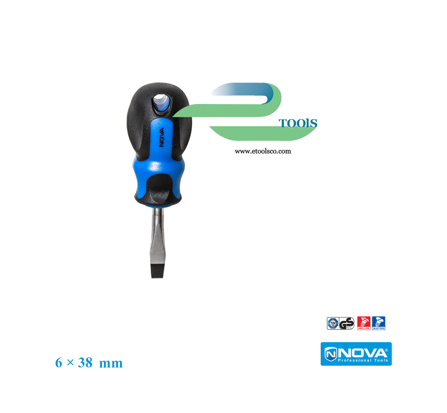 پیچ گوشتی مشتی دو سو نووا CR-V 6×38mm